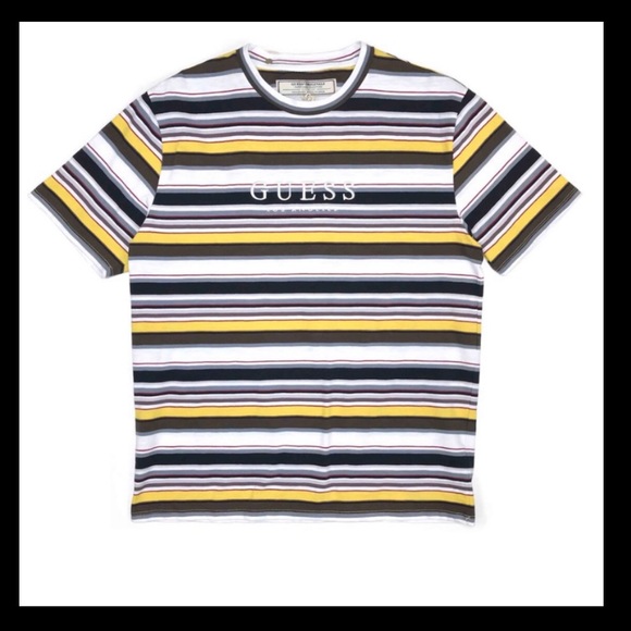 guess multi stripe tee